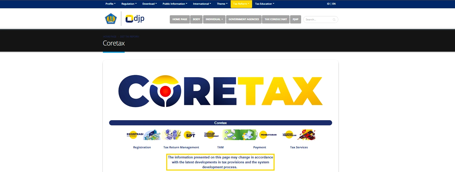 Coretax system for foreign company by indoned consultancy